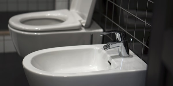 Modern residential bathroom fixtures